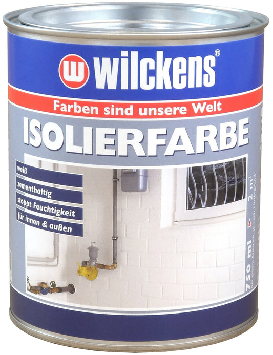 Wilckens 0,75l Isolierfarbe Weiß Nikotinsperre Rußflecken Feuchblocker Wandfarbe