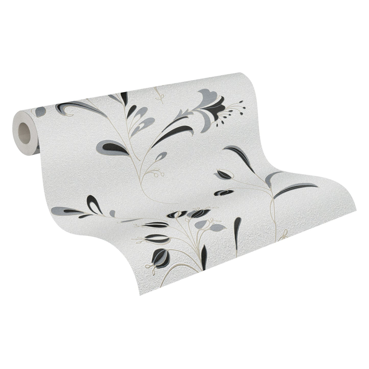A.S. Création Blumen Schwarz 106742 Wandtapete Papiertapete Vinyl Rolle Tapete