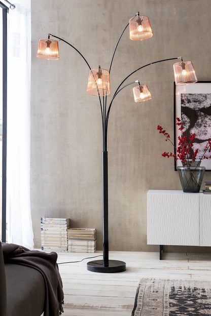 Five Fingers 213 cm Kupfer Standleuchte Standlampe Lampe Leuchte
