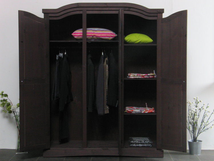 3 türiger Kiefer Kleiderschrank New Mexiko Mexico Schlafzimmer-Schrank kolonial