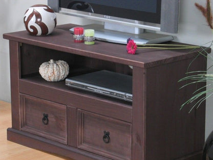 TV Hifi Tisch New Mexiko 2 Schubladen Fernsehschrank Multimedia Mexico kolonial