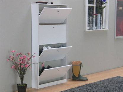 Schuhschrank Escape Schuhkipper Dielen Flur Schrank Schuhkipper Garderobe weiß