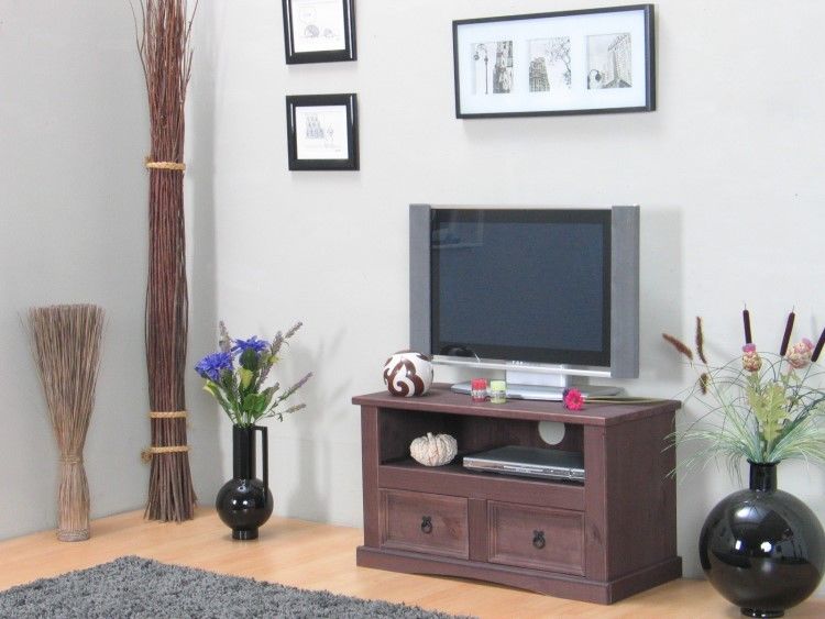TV Hifi Tisch New Mexiko 2 Schubladen Fernsehschrank Multimedia Mexico kolonial