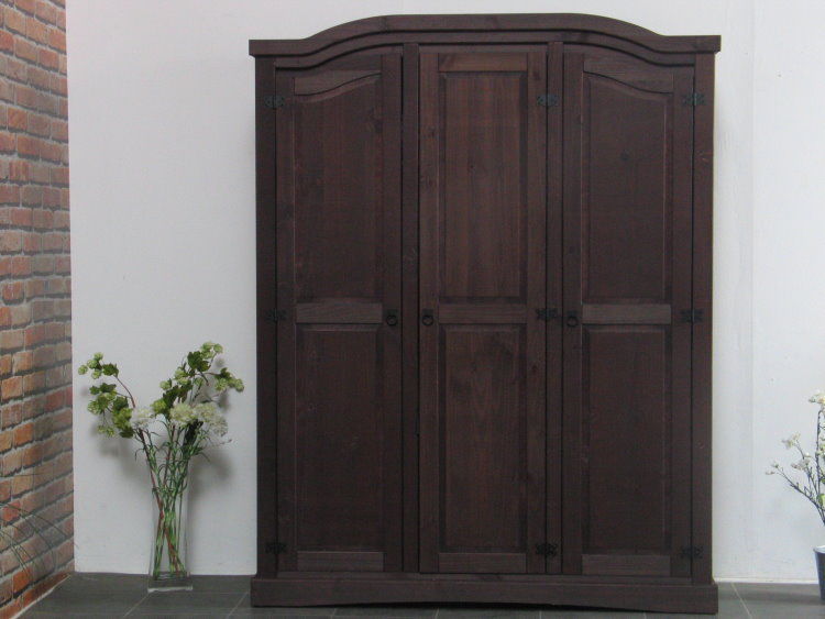 3 türiger Kiefer Kleiderschrank New Mexiko Mexico Schlafzimmer-Schrank kolonial