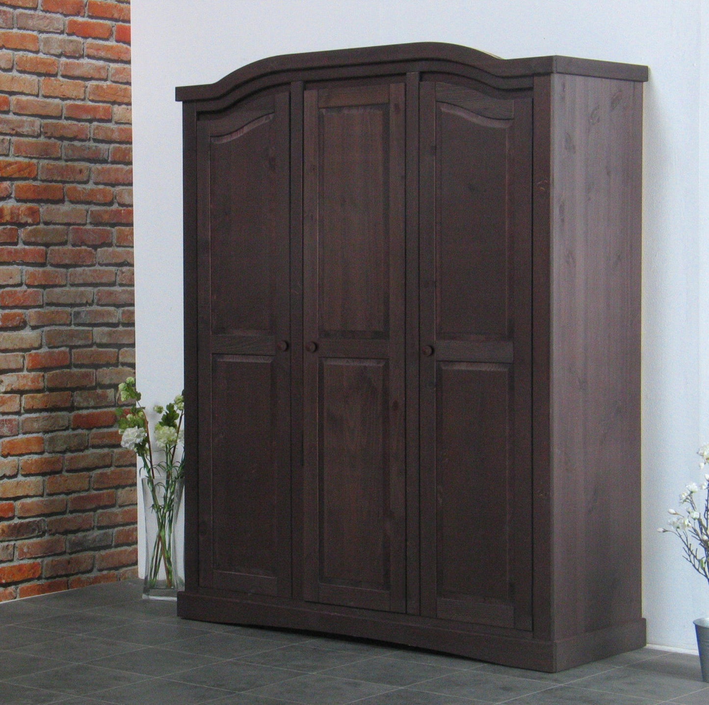 3 türiger Kleiderschrank Rico Kiefer massiv Schlafzimmer Schrank Möbel kolonial