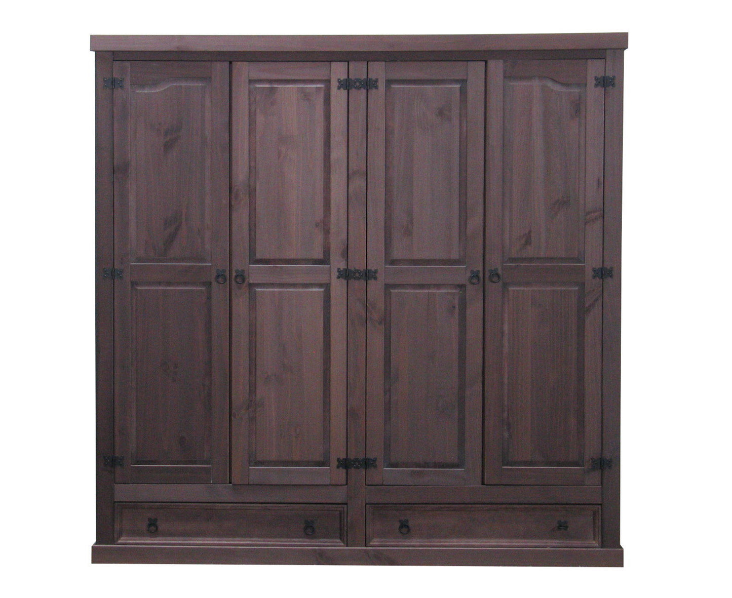 4tr Kleiderschrank New Mexiko Kiefer massiv Schlafzimmer Schrank Mexico kolonial