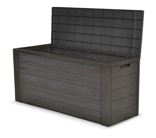 Auflagenbox Holz Optik Gartenbox Gartentruhe Auflagen Kissenbox Gartentruhe