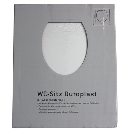 WC Sitz weiß mit Absenkautomatik Deckel Toilette WC-Brille Toilettendeckel