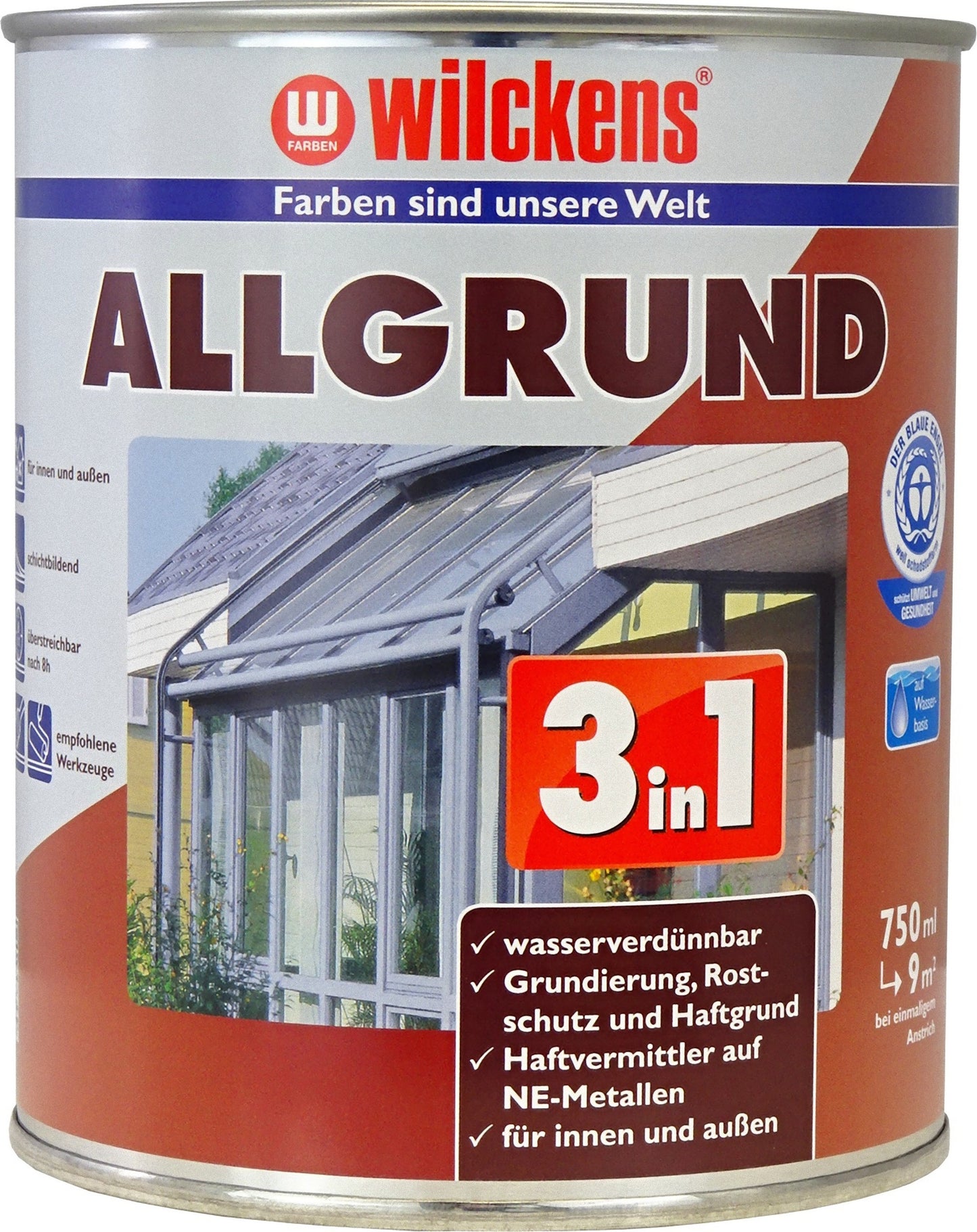 Wilckens 0,75l 3in1 Allgrund Grundierung Haftgrund Rostschutz Haftvermittler