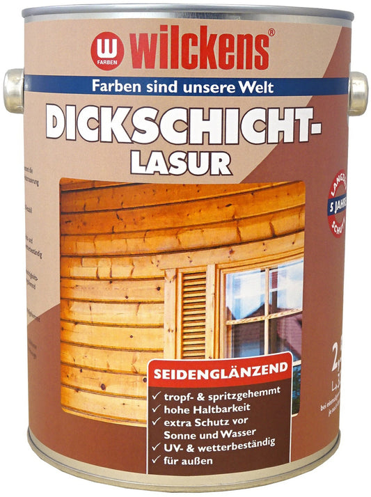 Wilckens 2,5l Dickschichtlasur Palisander seidenglanz Holzschutz Holz Lasur