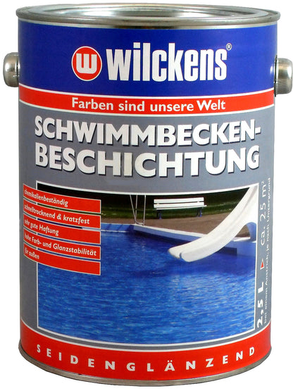 Swimmingpool Farbe 2,5L Schwimmbecken Beschichtung Schwimmbad Poolfarbe Pool