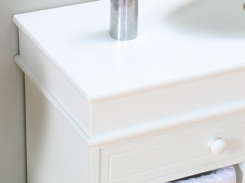 Kommode Mia Bank + 3 Körbe Sitzbank Garderobe Flur Möbel Schuhschrank weiss