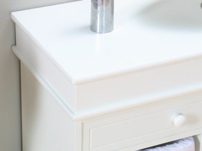 Kommode Mia Bank + 3 Körbe Sitzbank Garderobe Flur Möbel Schuhschrank weiss