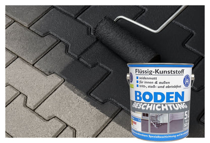 Flüssig Kunststoff 5L Bodenbeschichtung 50m² Betonfarbe Beton Beschichtung
