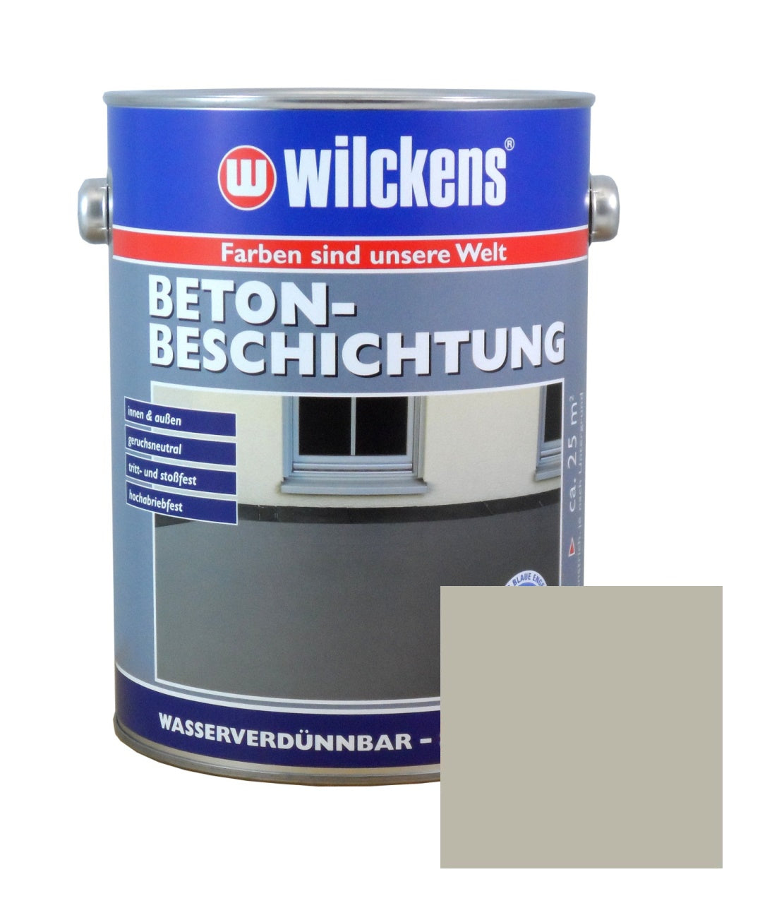 Betonbeschichtung 2,5L seidenmatt Beton Boden Estrich Farbe Beschichtung