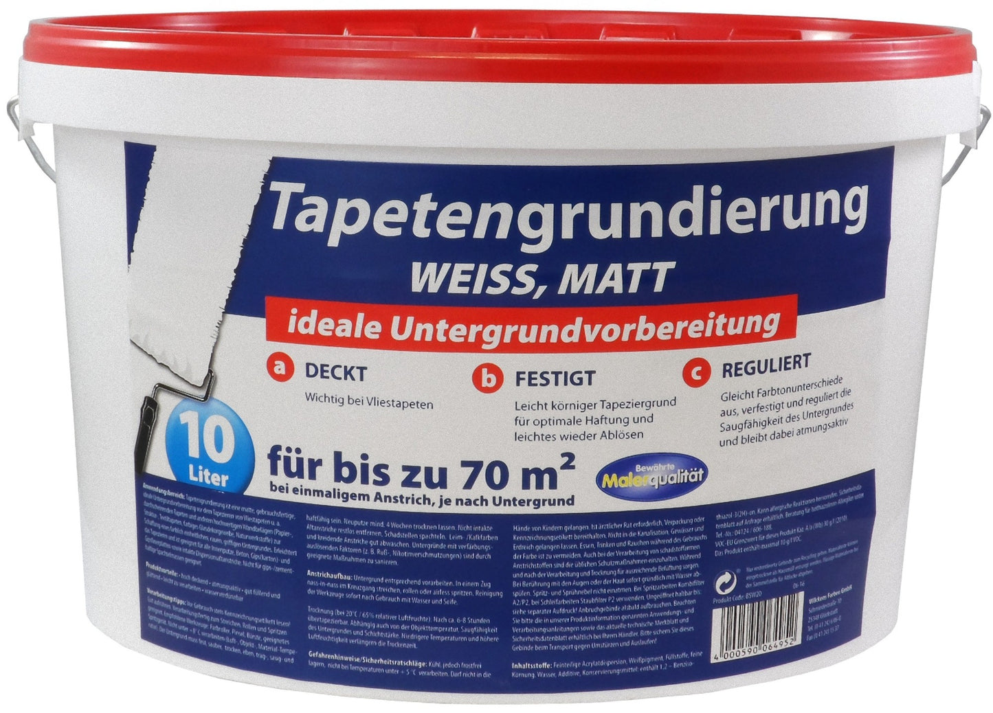 Tapetengrundierung matt Weiß Tapeten Grund Tapetengrund Grundierung Tapete