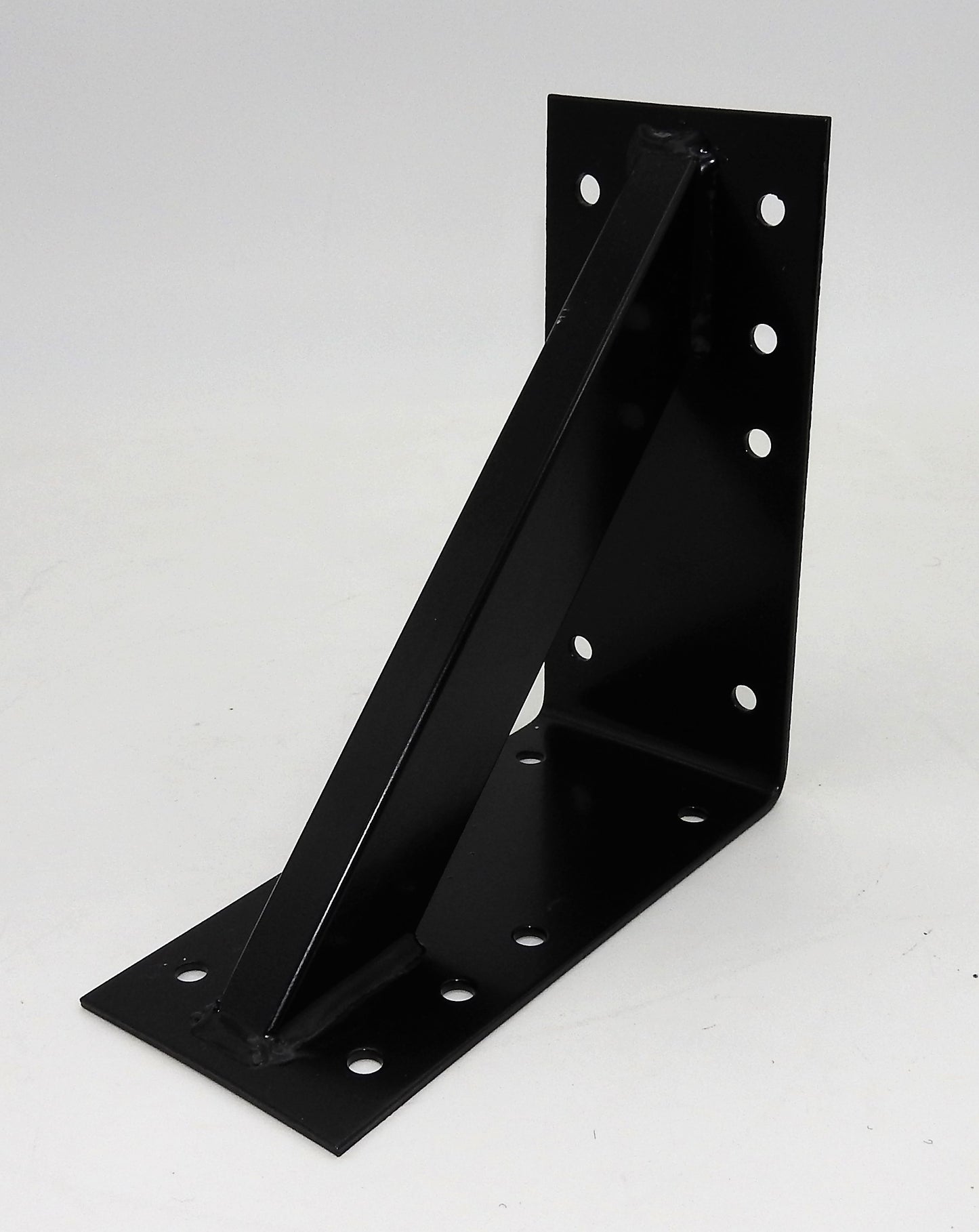 Großer Stahl Winkel 20x20x9cm extra stark Holzverbinder verstärkt schwarz