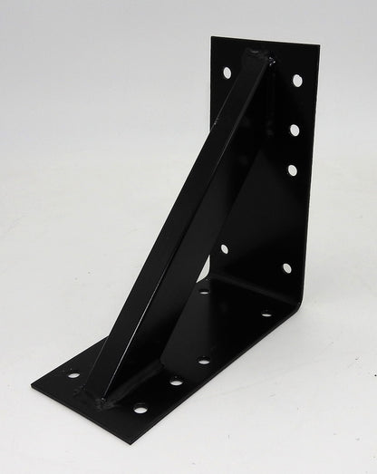 Großer Stahl Winkel 20x20x9cm extra stark Holzverbinder verstärkt schwarz