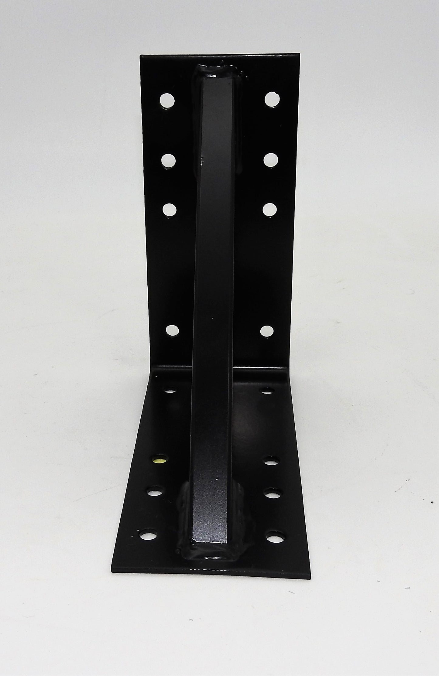 Großer Stahl Winkel 20x20x9cm extra stark Holzverbinder verstärkt schwarz