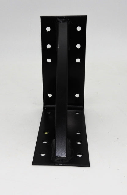 Großer Stahl Winkel 20x20x10cm 5mm extra stark Holzverbinder verstärkt schwarz