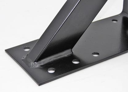 Großer Stahl Winkel 20x20x10cm 3mm extra stark Holzverbinder verstärkt schwarz