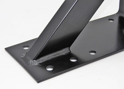 Großer Stahl Winkel 20x20x9cm extra stark Holzverbinder verstärkt schwarz