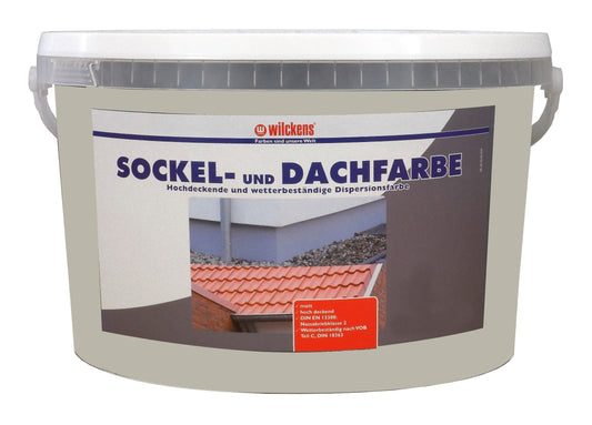 Wilckens 5l Sockel- Dachfarbe kieselgrau grau Sockelfarbe Außenfarbe Farbe Lack