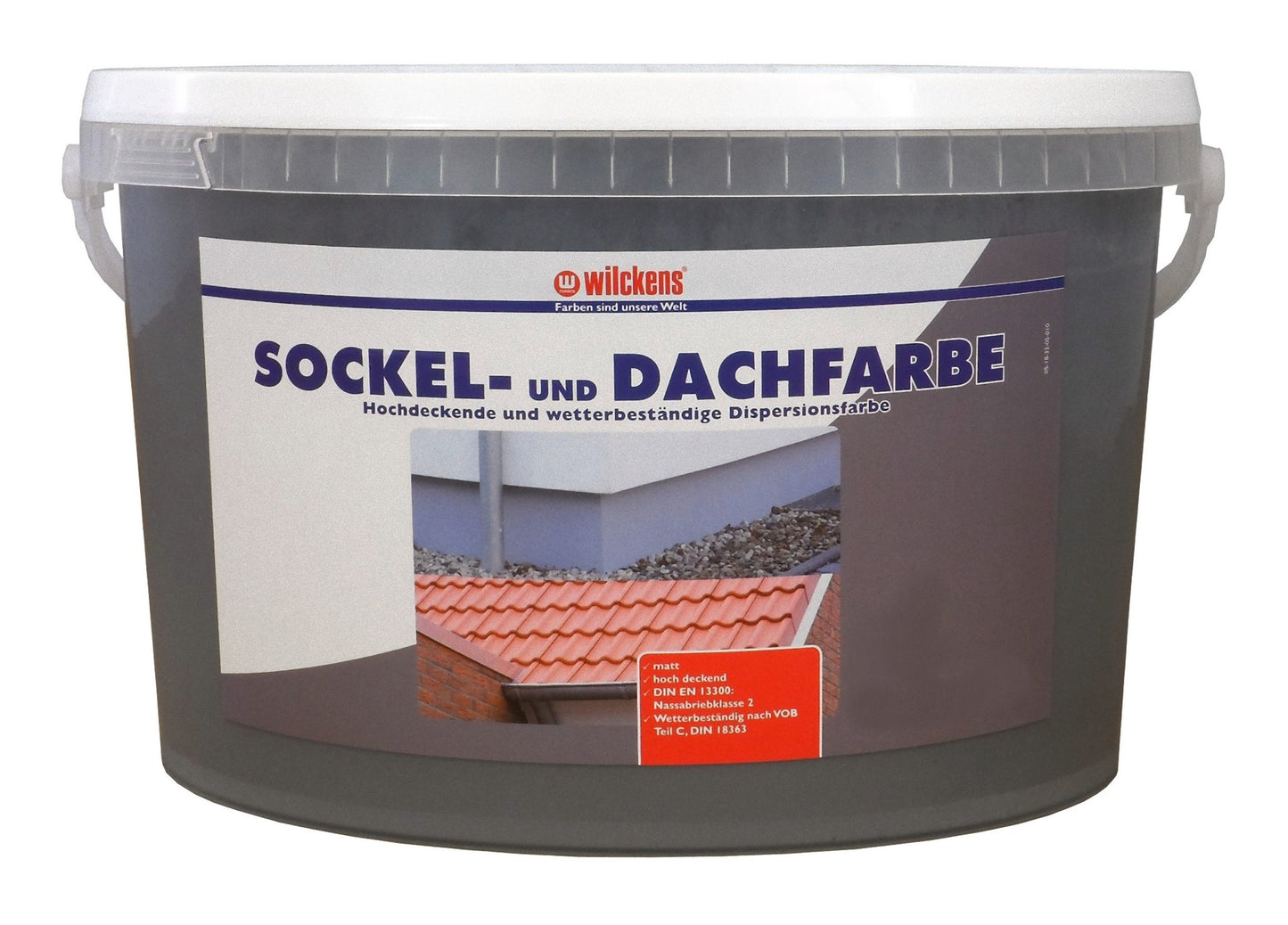 Wilckens 2,5l Sockel- Dachfarbe schiefer grau Sockelfarbe Außenfarbe Farbe Lack