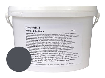 Wilckens 2,5l Sockel- Dachfarbe schiefer grau Sockelfarbe Außenfarbe Farbe Lack