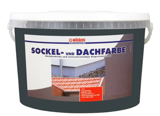 Wilckens 5l Sockel Dachfarbe 2x 2,5l anthrazit Sockelfarbe Außenfarbe Farbe Lack