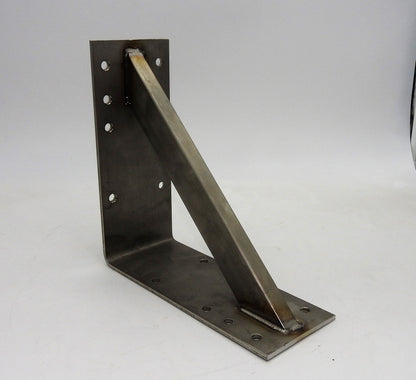 Edelstahl Winkel 25x25x10cm verstärkt Schwerlast Bauwinkel Befestigung Halter