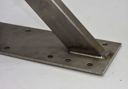 Edelstahl Winkel 25x25x10cm verstärkt Schwerlast Bauwinkel Befestigung Halter