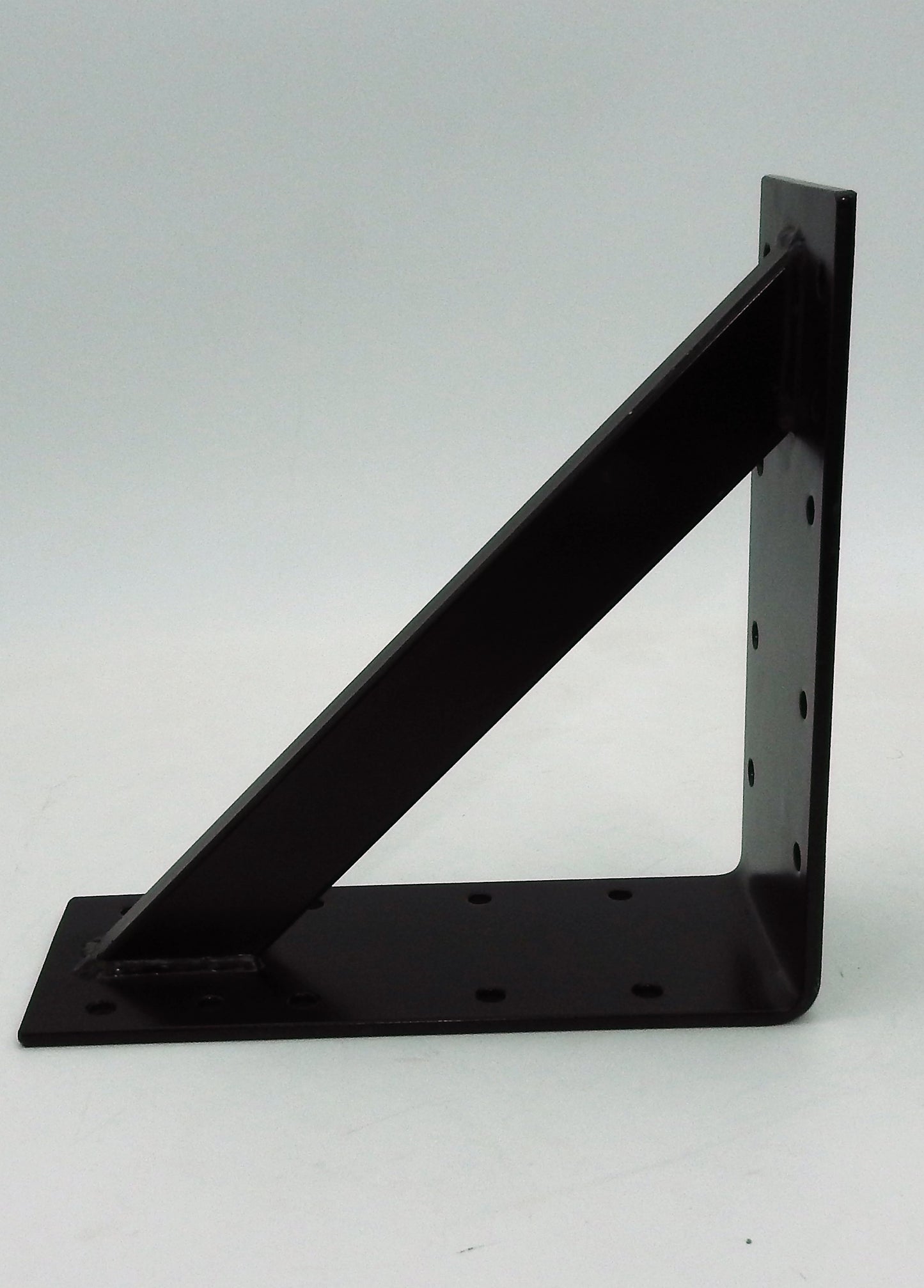 Großer Stahl Winkel 25x25x10cm extra stark Holzverbinder verstärkt schwarz