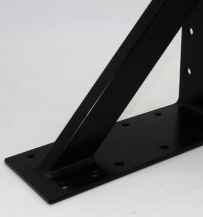 Großer Stahl Winkel 25x25x10cm extra stark Holzverbinder verstärkt schwarz
