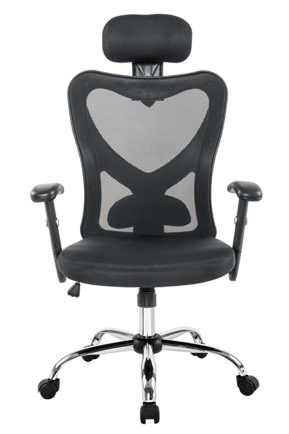 Bürostuhl schwarz Mesh Schreibtischstuhl Drehstuhl Bürosessel Chefsessel