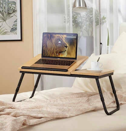 Holz Laptoptisch Betttisch Notebooktisch Bett Tisch höhenverstellbar Klapptisch