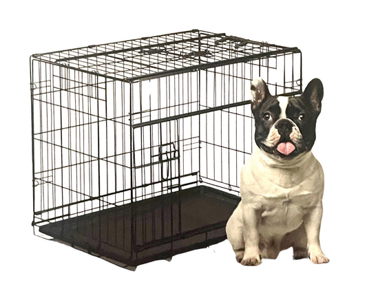 Hundekäfig 61cm Drahtkäfig Hund Transport Box Kleintier Käfig Gitterbox Haustier