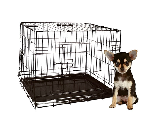 Hundekäfig 48cm Drahtkäfig Hund Transport Box Kleintier Käfig Gitterbox Haustier