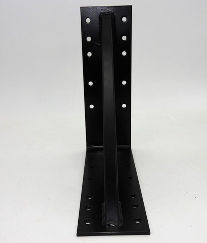 Stahl Winkel 300x300x100mm schwarz verstärkt Schwerlast Träger Schienenkonsole