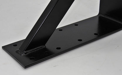 Stahl Winkel 300x300x100mm schwarz verstärkt Schwerlast Träger Schienenkonsole