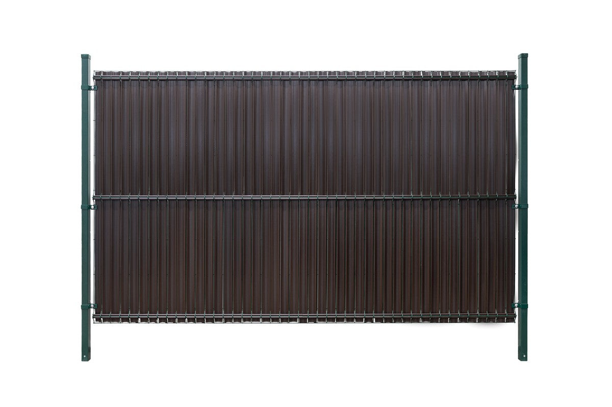 Zaun PVC Sichtschutzstreifen vertikal 153x250cm Grün Sichtschutz Kunststoff