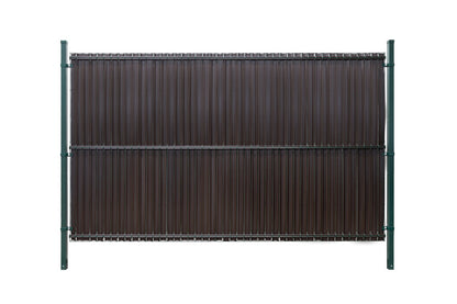 Zaun PVC Sichtschutzstreifen vertikal 153x250cm Grün Sichtschutz Kunststoff