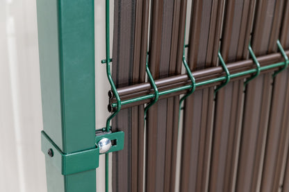 Zaun PVC Sichtschutzstreifen vertikal 153x250cm Grün Sichtschutz Kunststoff