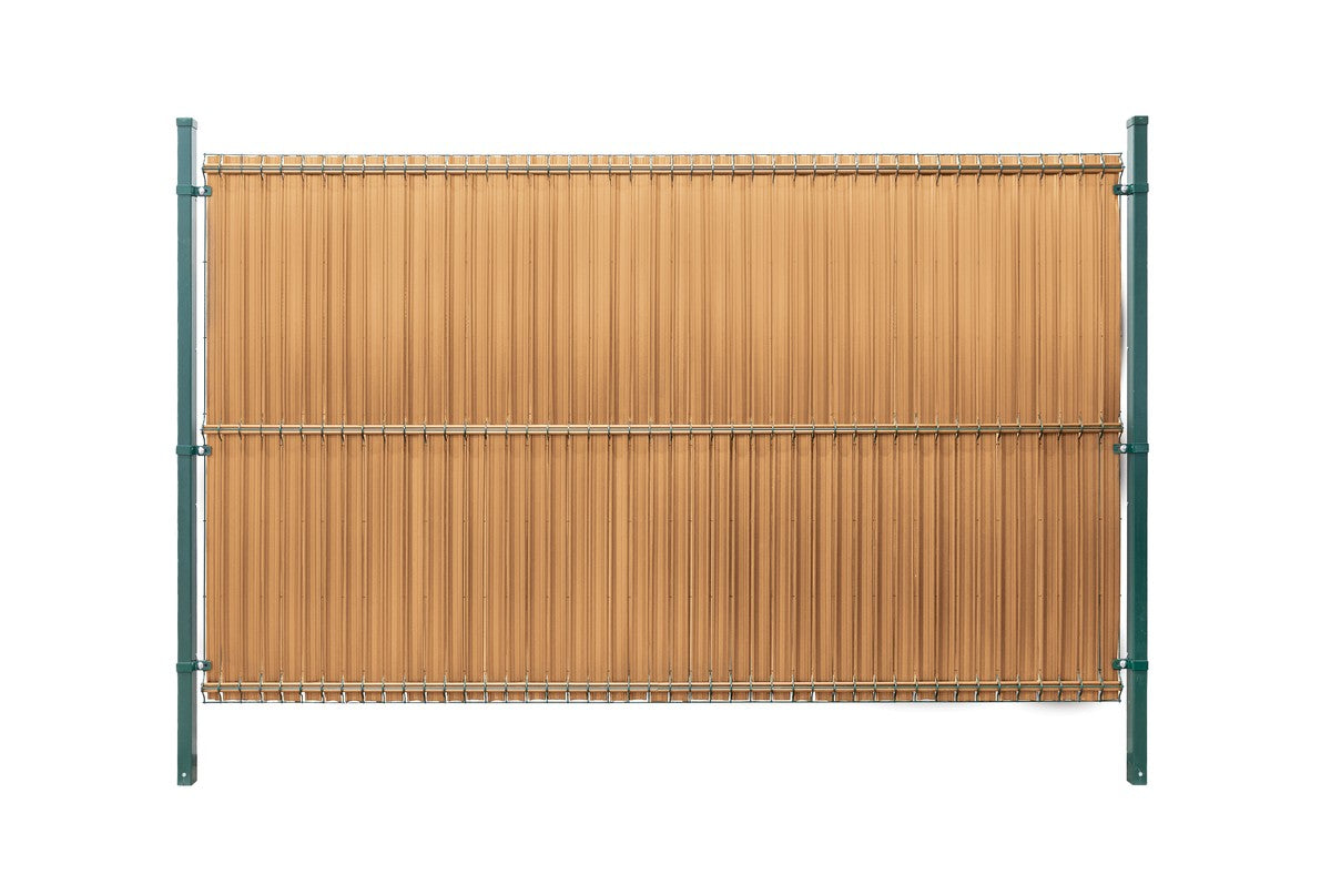 Zaun PVC Sichtschutzstreifen vertikal 153x250cm Grün Sichtschutz Kunststoff