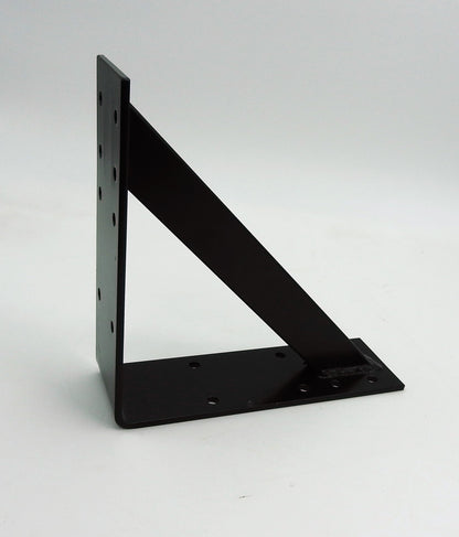 Großer Stahl Winkel 25x25x8cm 3mm extra stark Holzverbinder verstärkt schwarz