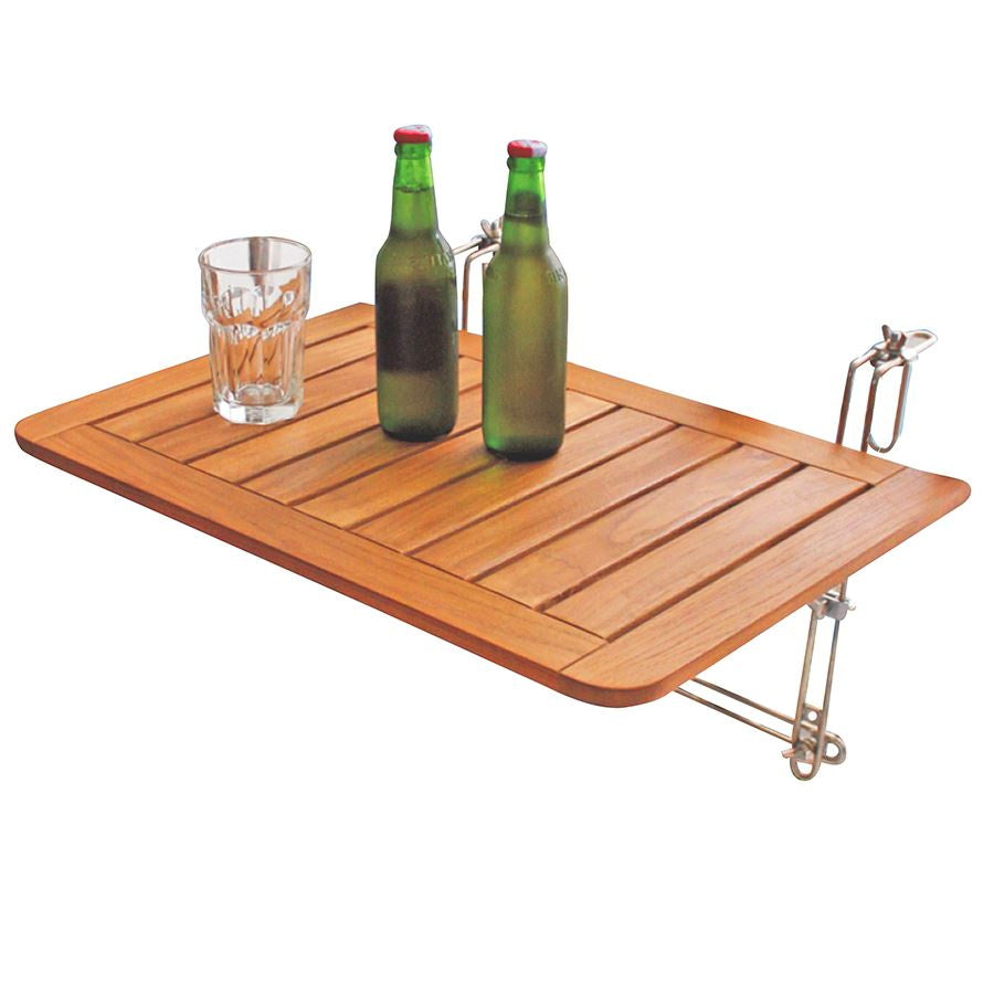 Balkon Klapptisch Teak Holz Hängetisch Tisch Balkon klappbar Balkonhängetisch