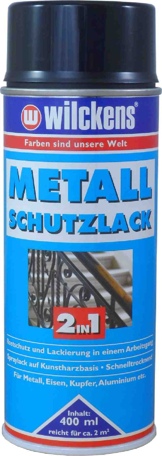 2in1 Metall Schutzlack 400ml schwarz Spray Rostschutz  Rostschutz Rostumwandler