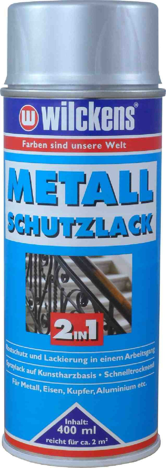 2in1 Metall Schutzlack 400ml silber Spray Rostschutz  Rostschutz Rostumwandler