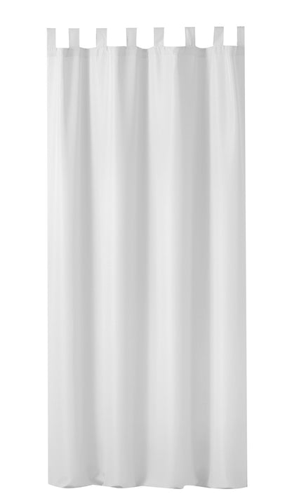 Schlaufen Flächen Vorhang 140x260cm Vorhänge Schal Schlafzimmer blickdicht weiss