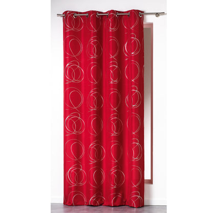 Ösenschal Vorhang 140x260 Gardine Schal Ösen bedruckt halbtransparent Gardine